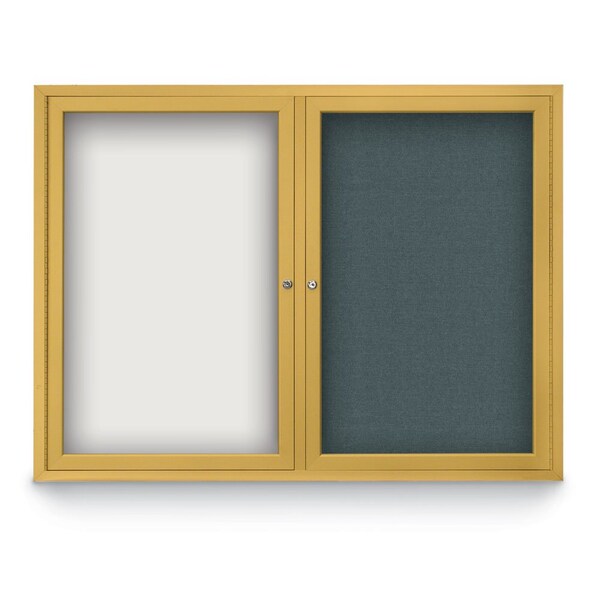 United Visual Products Corkboard, Surf/Satin, 72" X 36" UV407-SATIN-SURF - main